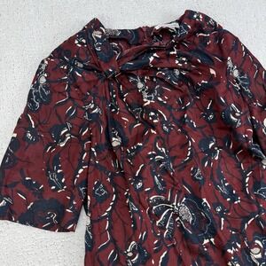 Isabel Marant Étoile Jade Knot Jarvis Print Tunic Top Womens 40 Medium